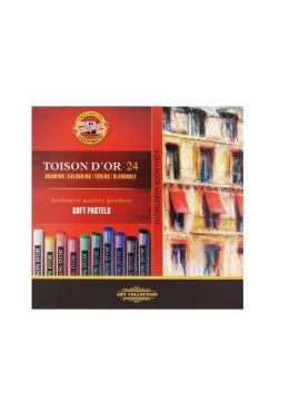 Estojo Giz Pastel Seco C/24 8514 Koh-i-noor